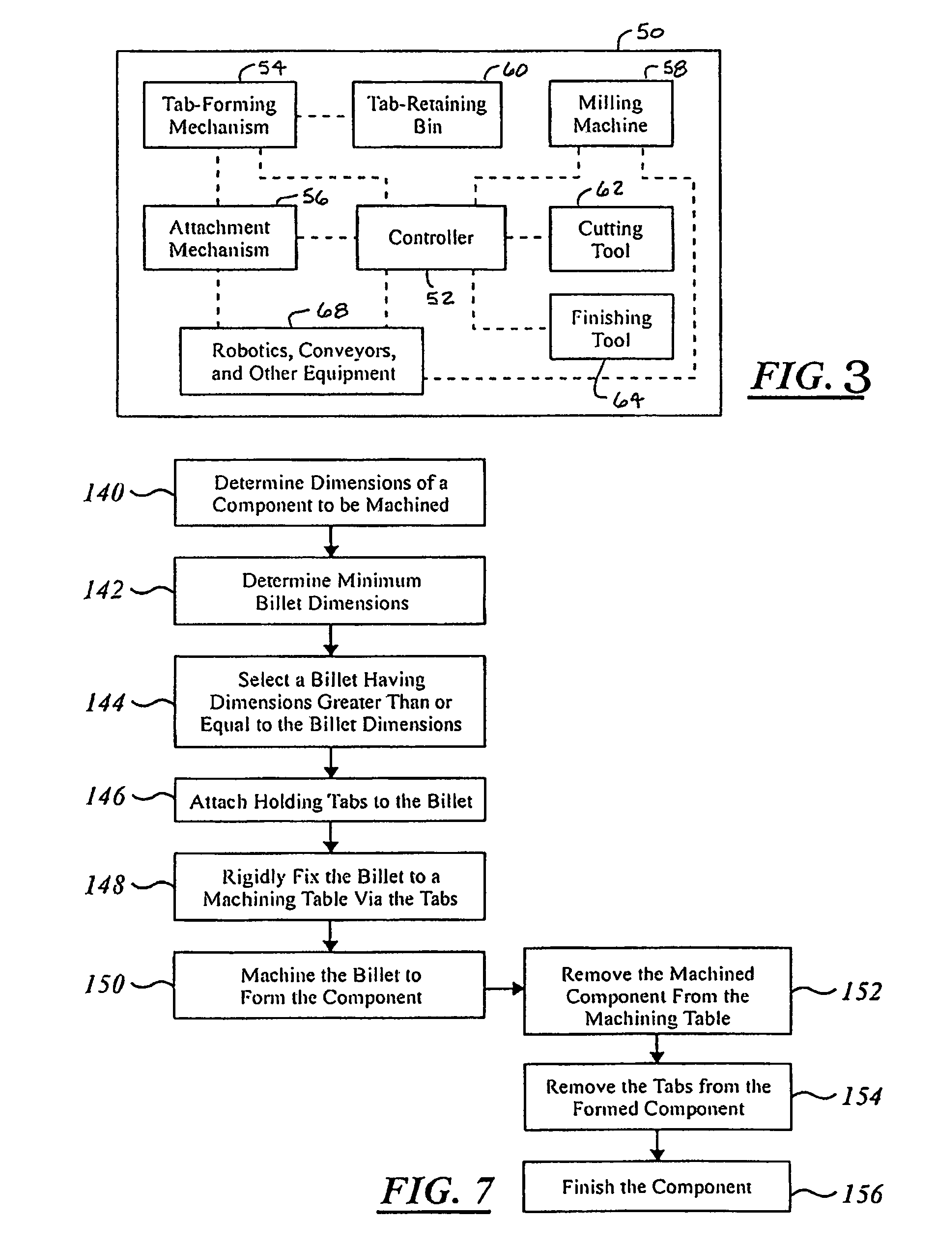 Machining technique with selective and localized placement of tooling material