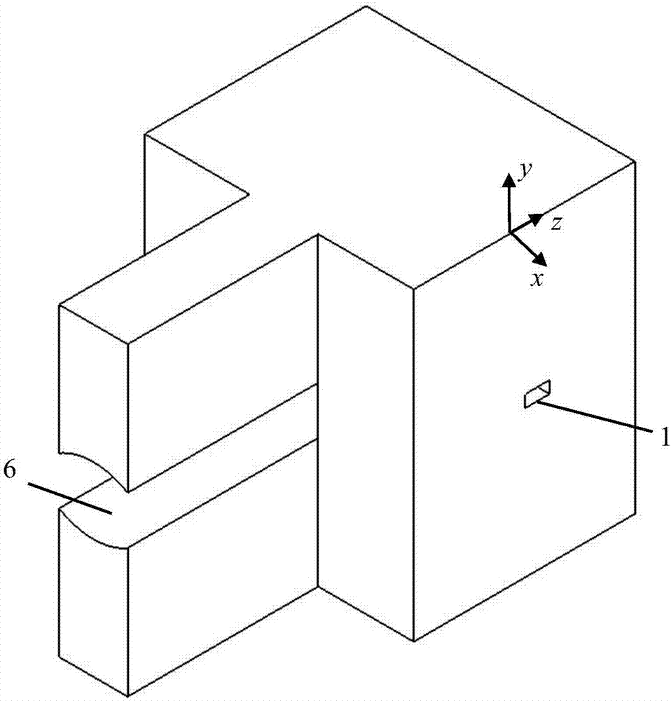 Broadband confocal waveguide HE0n mode excitation device