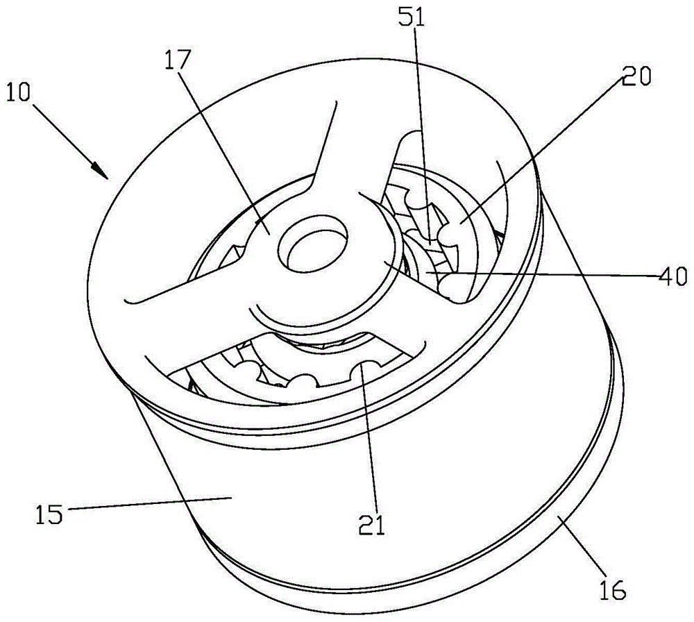 Low-pressure large-flow water saving mechanism