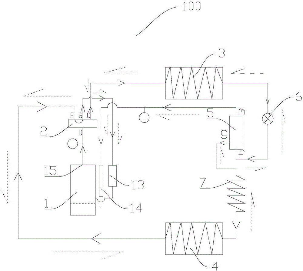 Refrigerating and heating type air conditioner and control method thereof