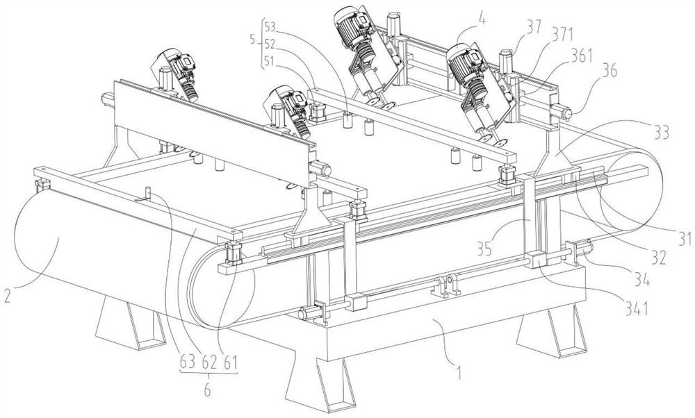 A curtain wall panel slotting machine