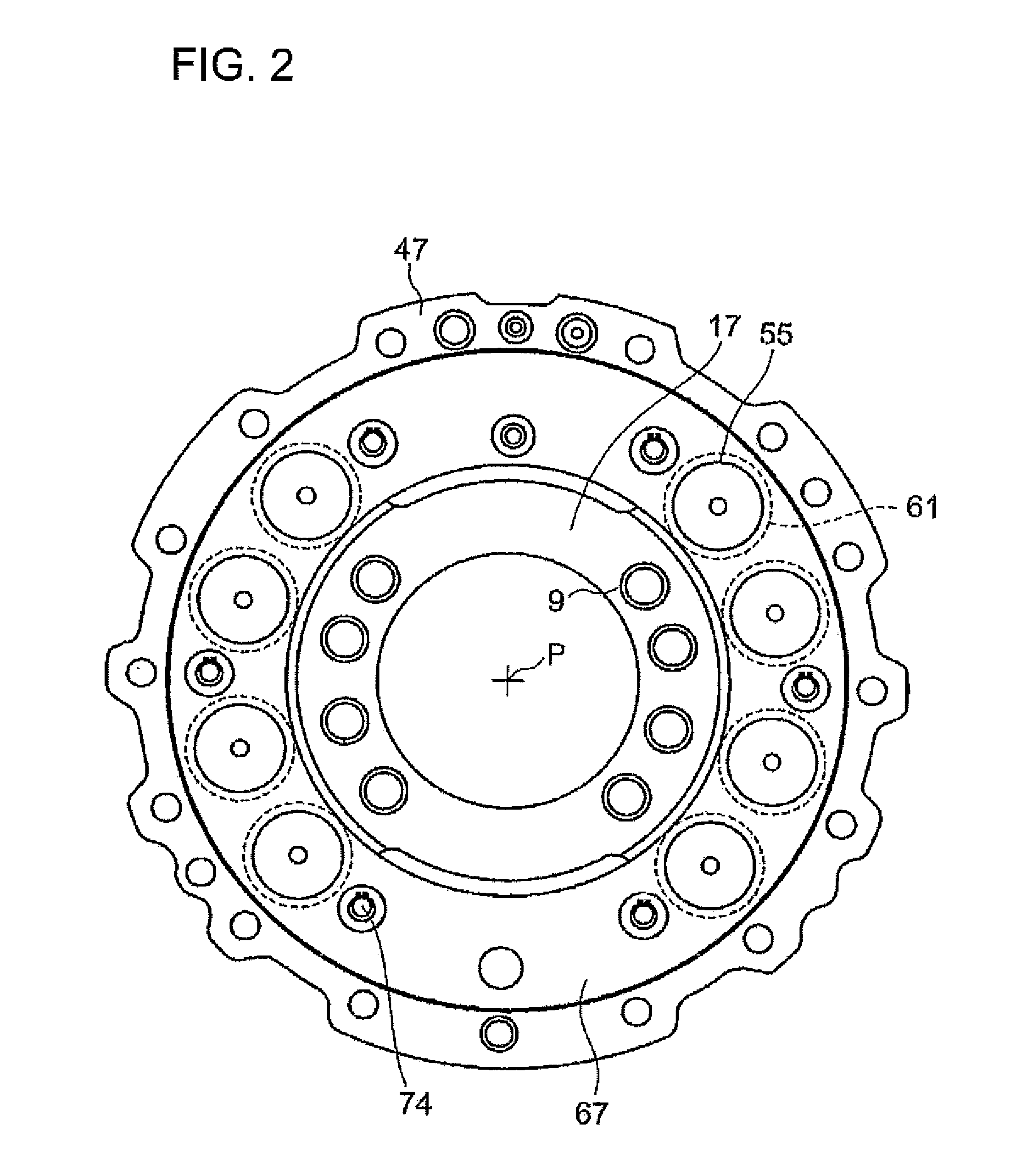 Vehicle wet-type multi-plate brake device