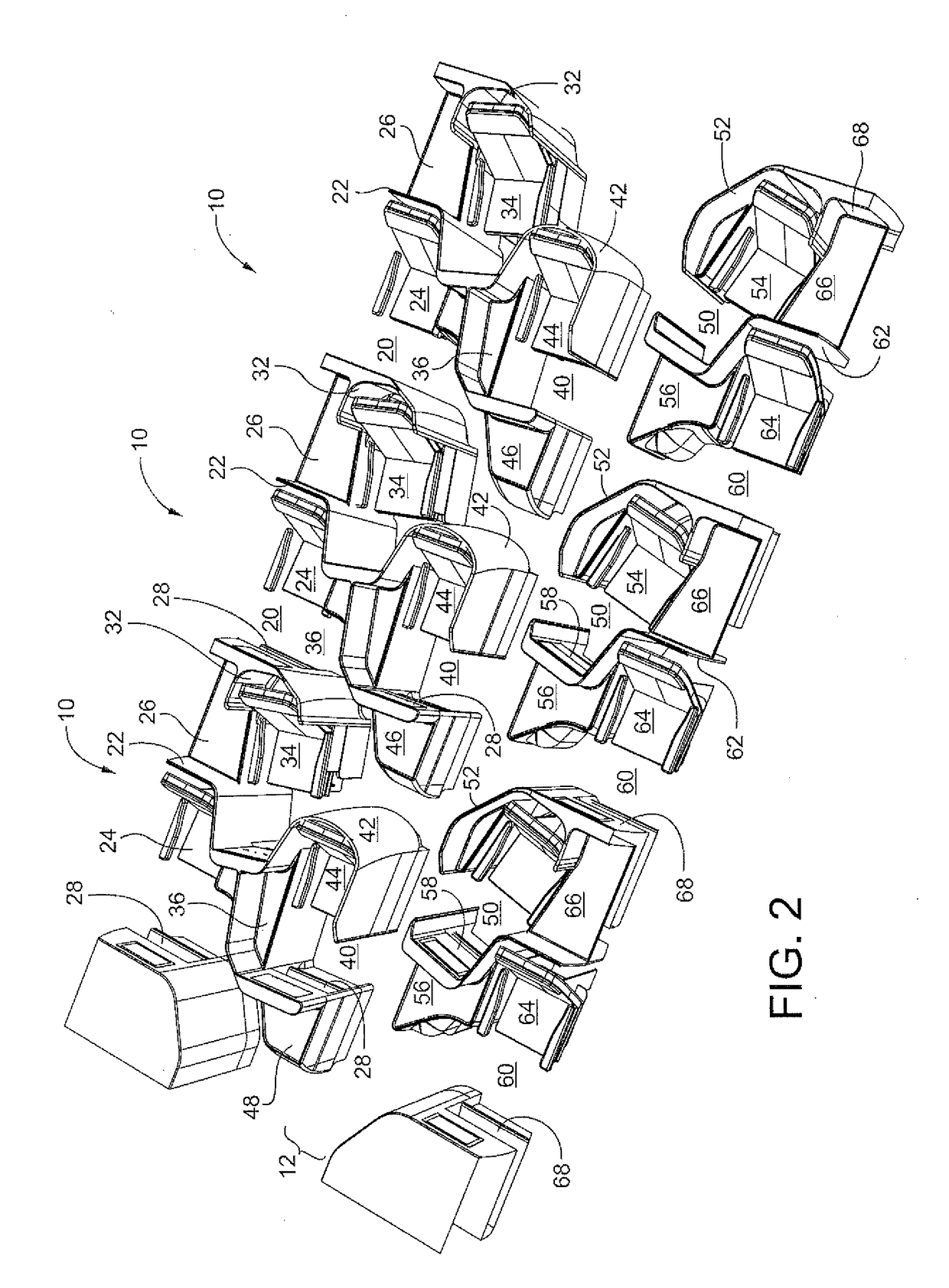 Forward-facing aircraft passenger suite with all aisle access