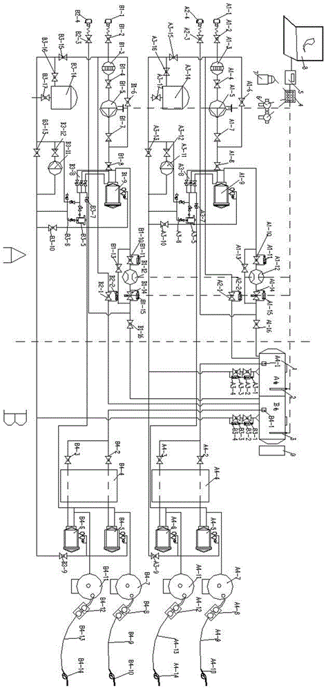 Gravity refueling type multifunctional integrated aviation oil filling device