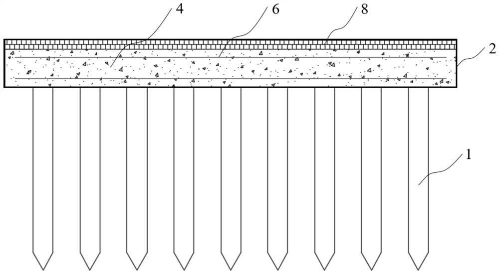 Combined hoisting platform and construction method thereof