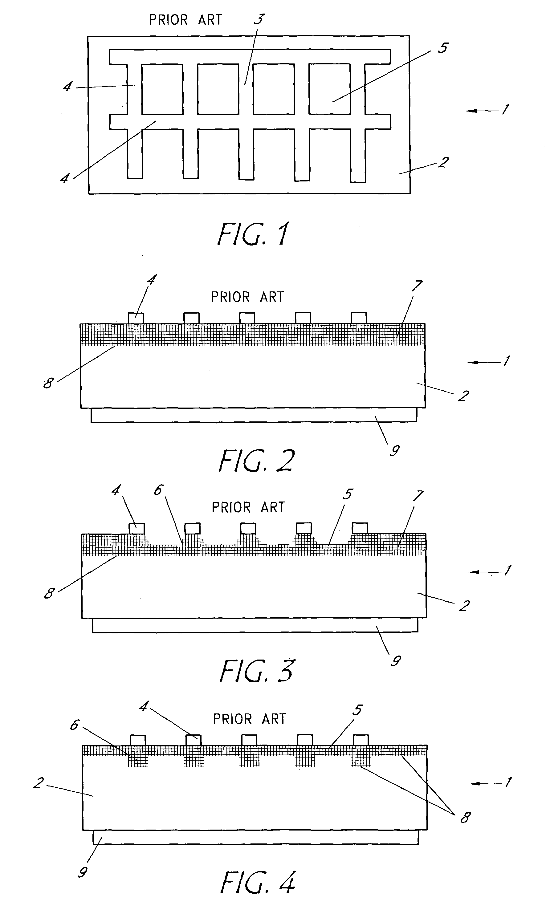 Semiconductor device with selectively diffused regions