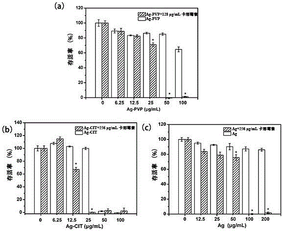 Antibacterial combination containing nano silver and kanamycin