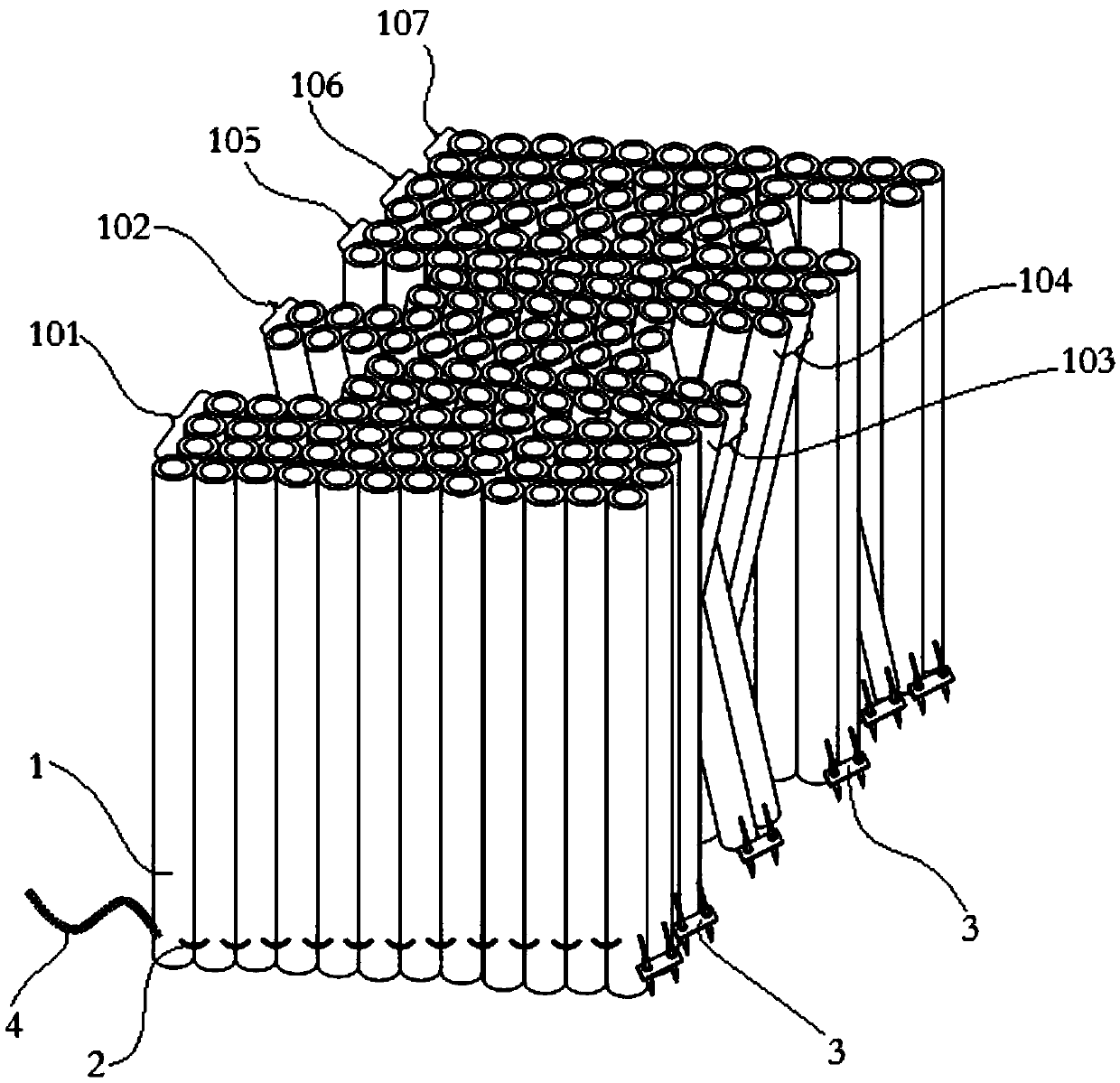 Trebling aerial modeling combined special-shaped combination firework