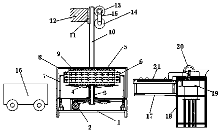 Device for preparing biochar by means of straw