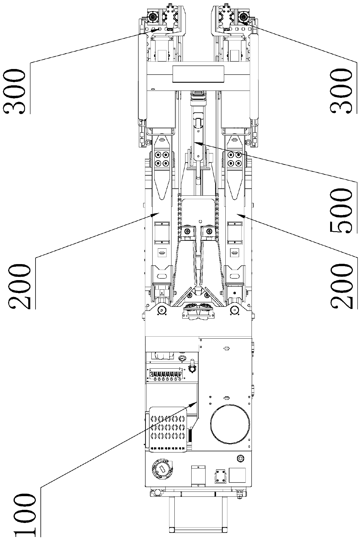 Mine anchor roddrill carriage