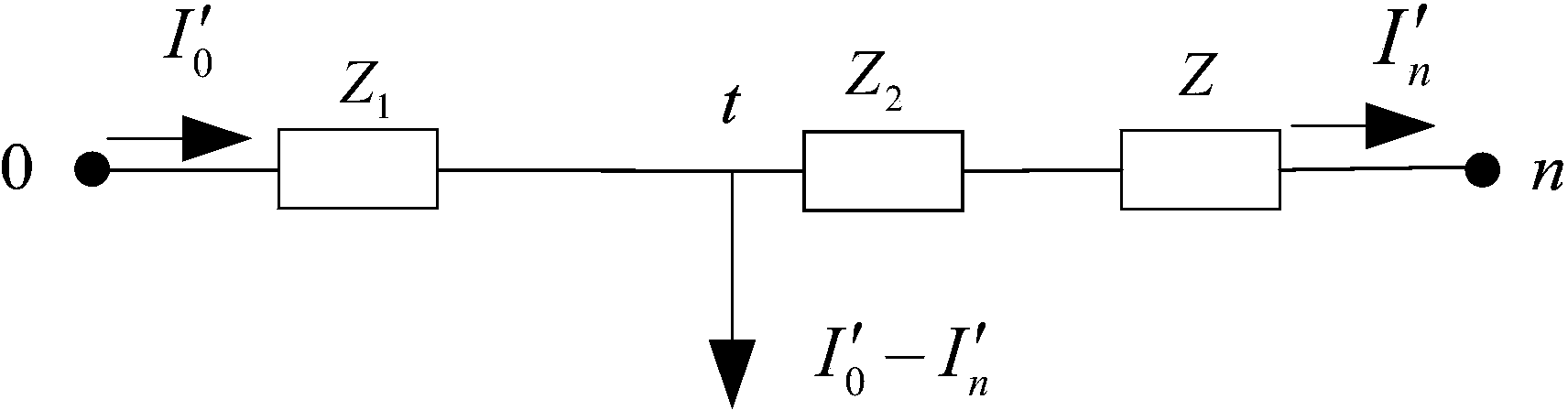 Distribution line impedance online identification method