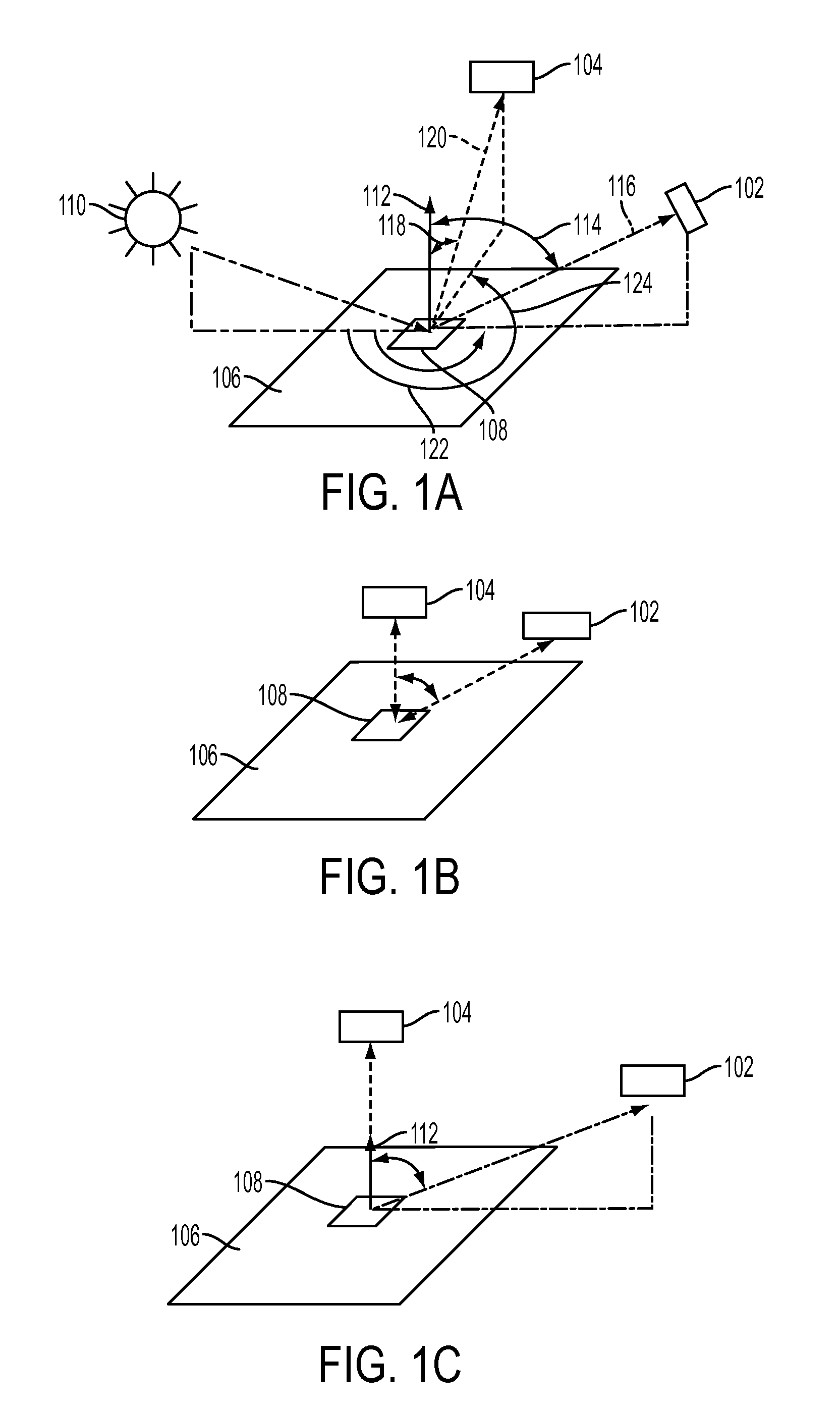 Remote identification of non-lambertian materials