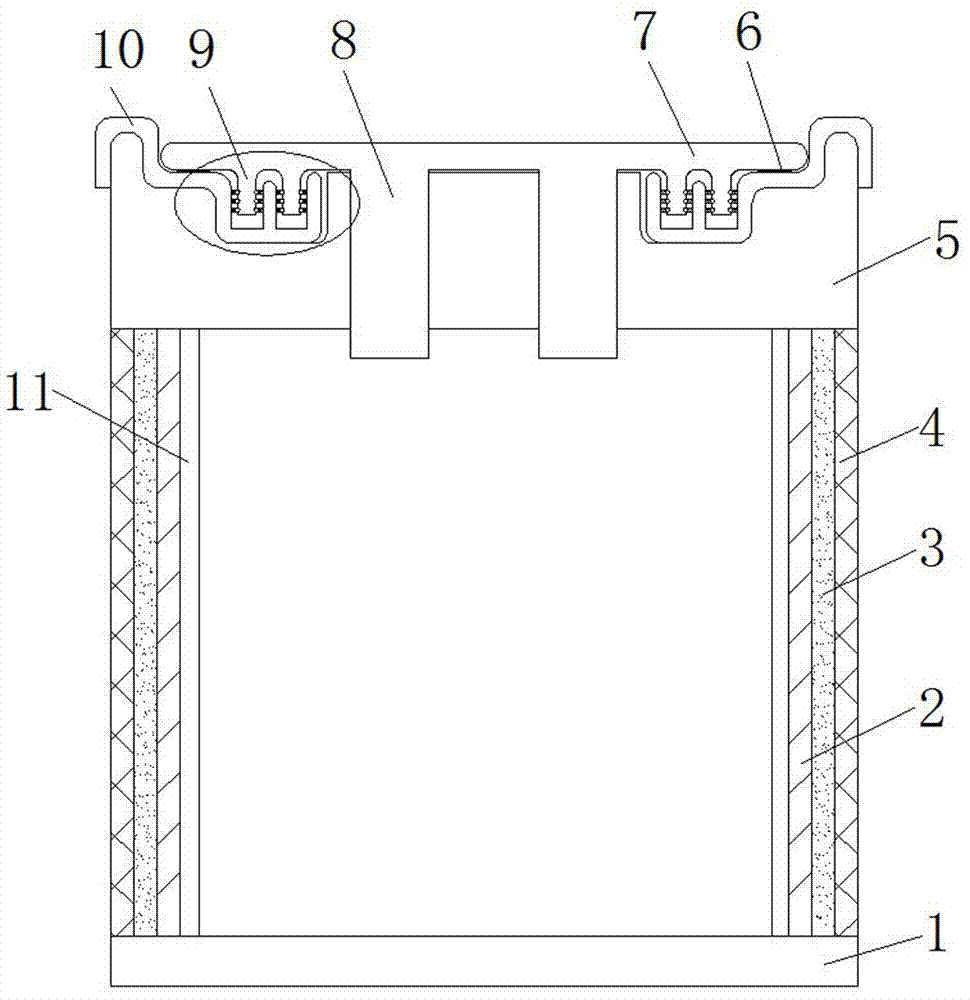 Waterproof column applied inelectronic field