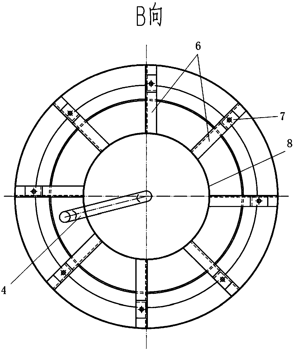 Low-flow-resistance water cannon preventing device for chimney exhaust pipe