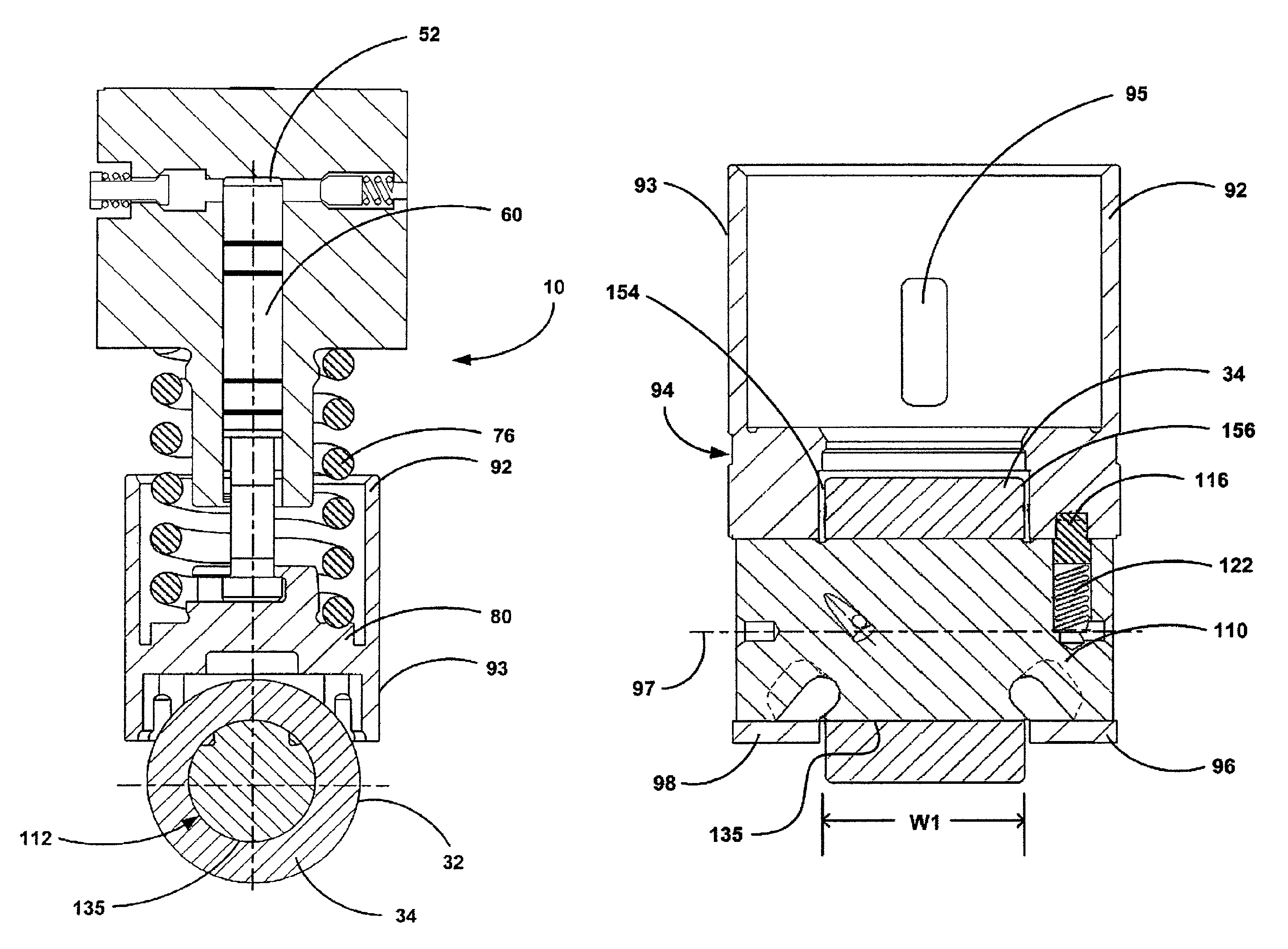 Cam roller pin with transverse grooves