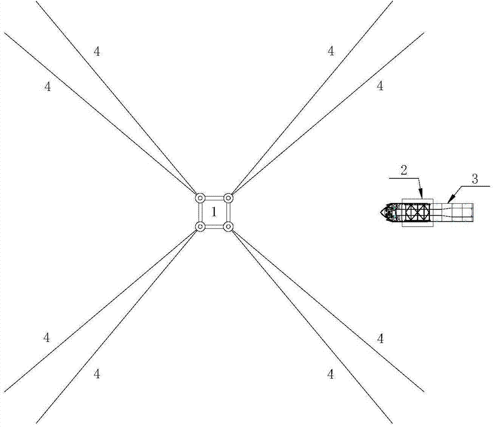 Floating installation method for upper assembling block of tension leg platform