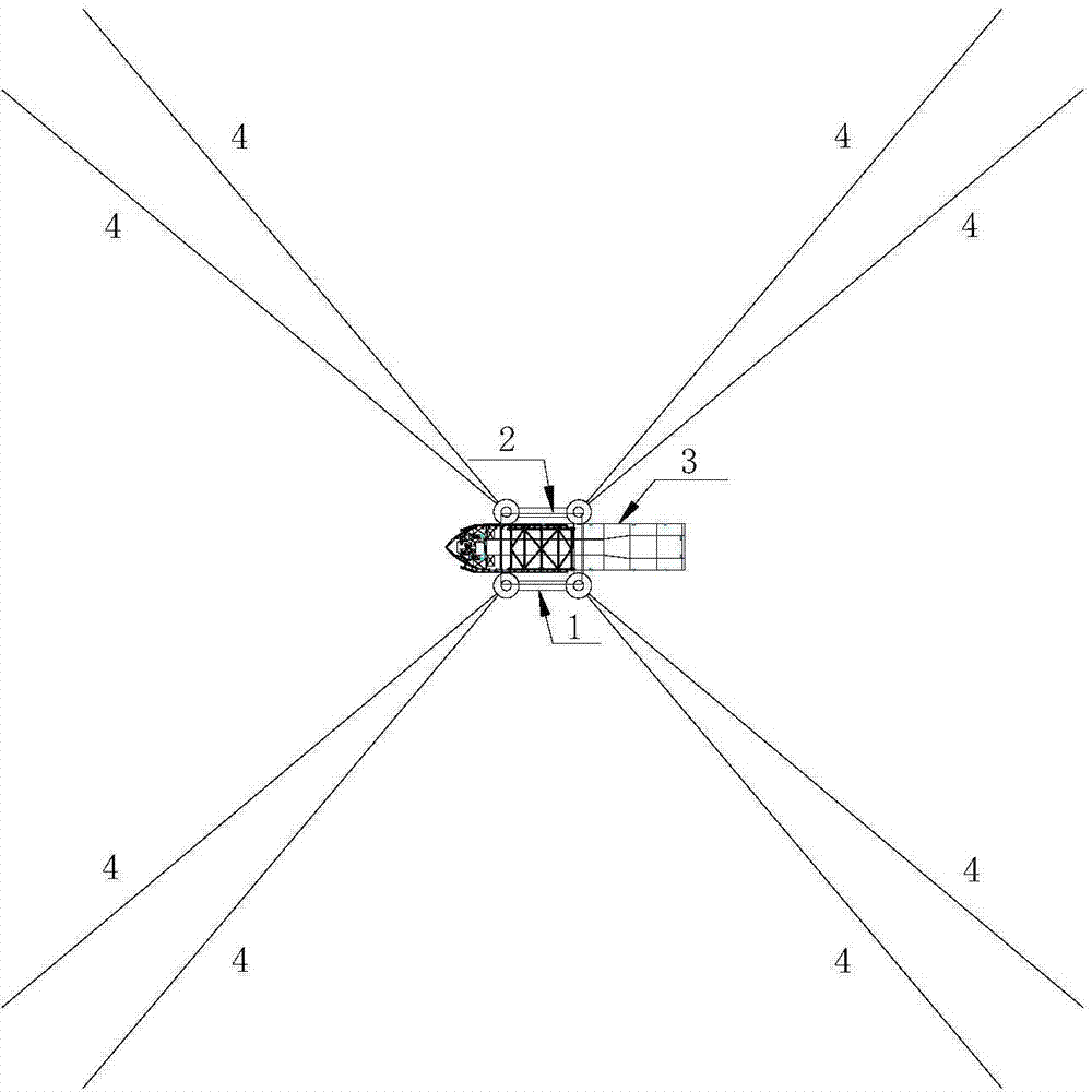 Floating installation method for upper assembling block of tension leg platform