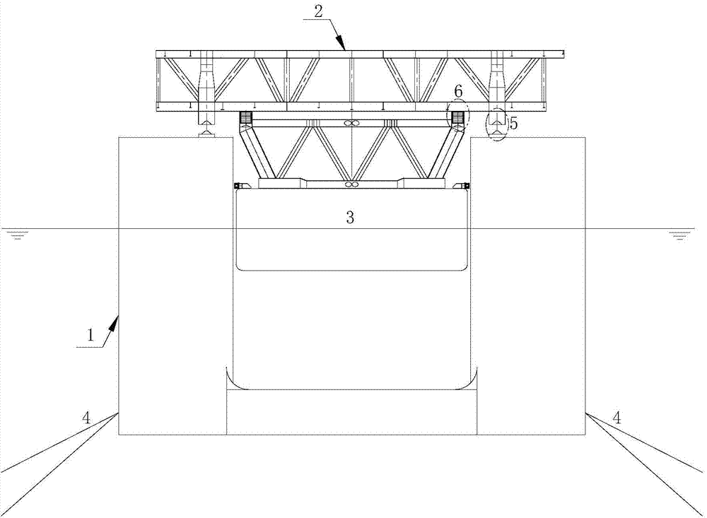 Floating installation method for upper assembling block of tension leg platform