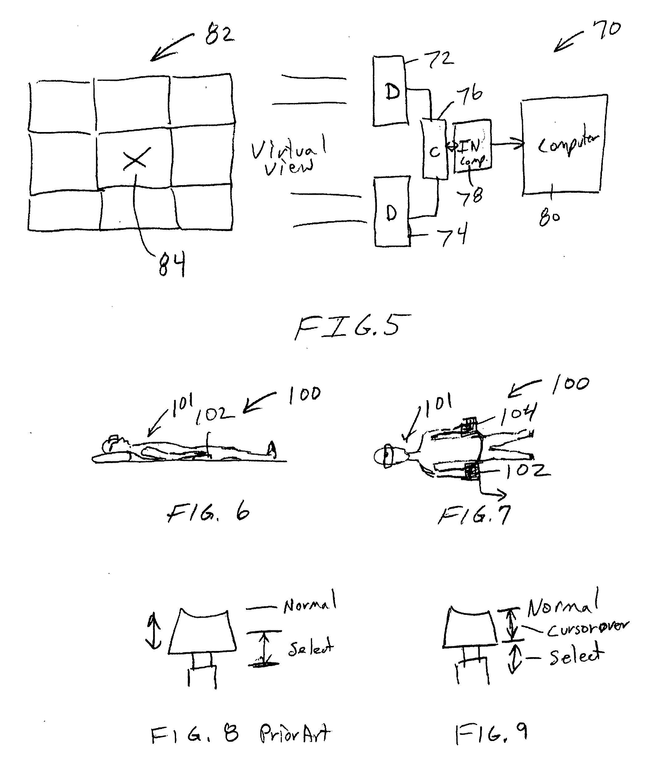 Keyboard device with preselect feedback