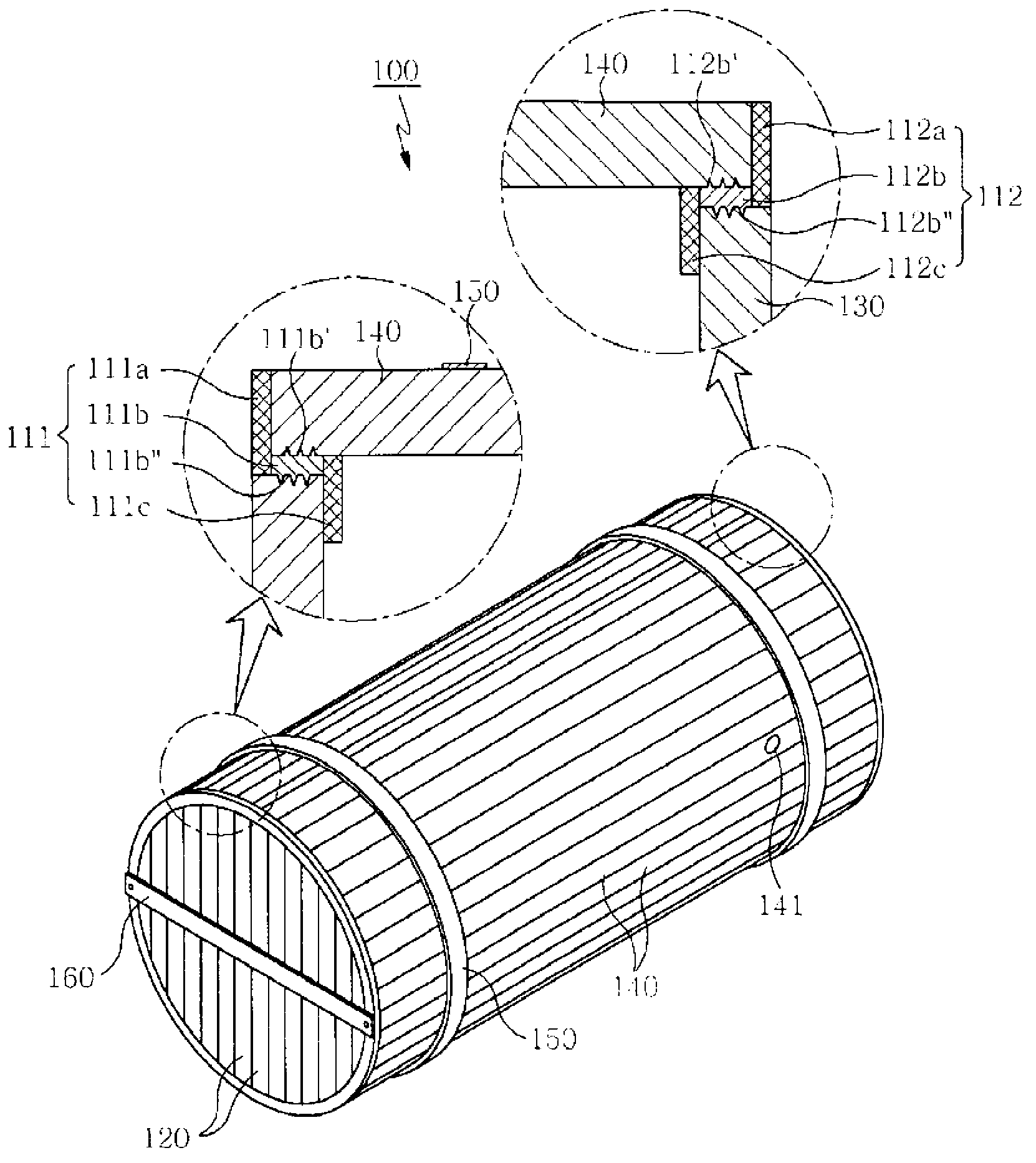 Wooden barrel for storing liquid consumables