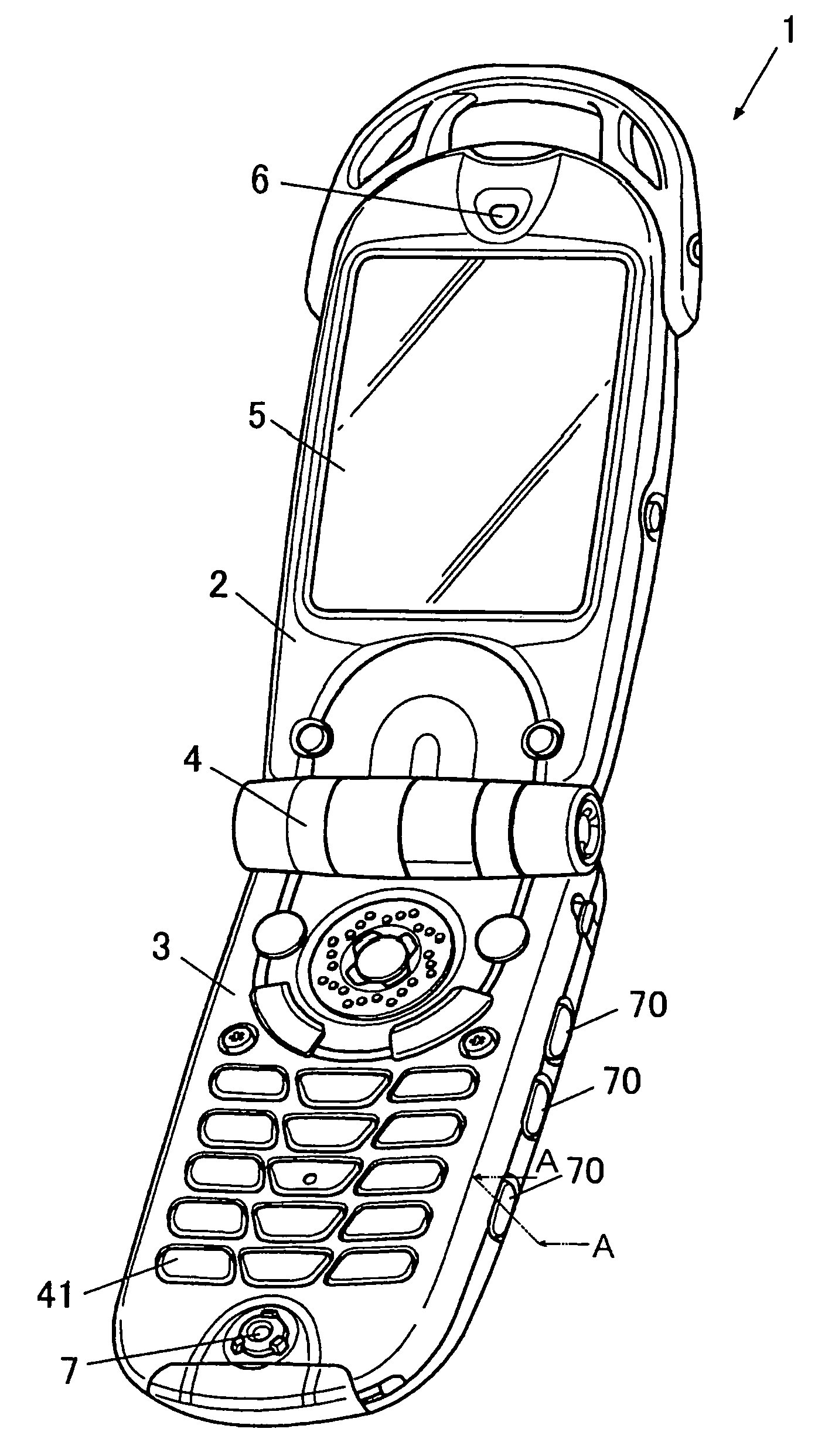 Waterproof structure of push button switch