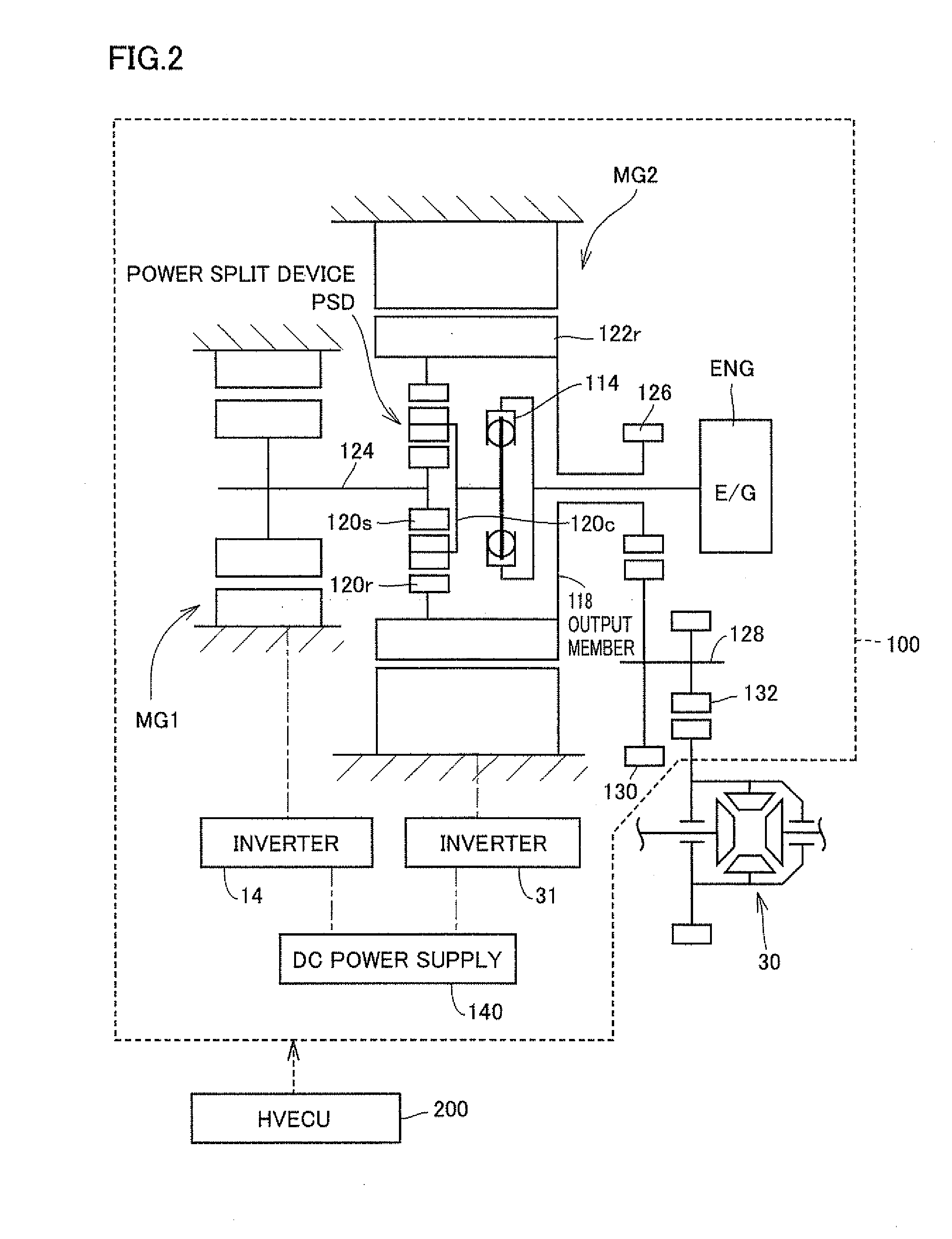 Motor drive apparatus, hybrid drive apparatus and method for controlling motor drive apparatus