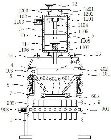 Roadbed compactness detection device for road engineering detection