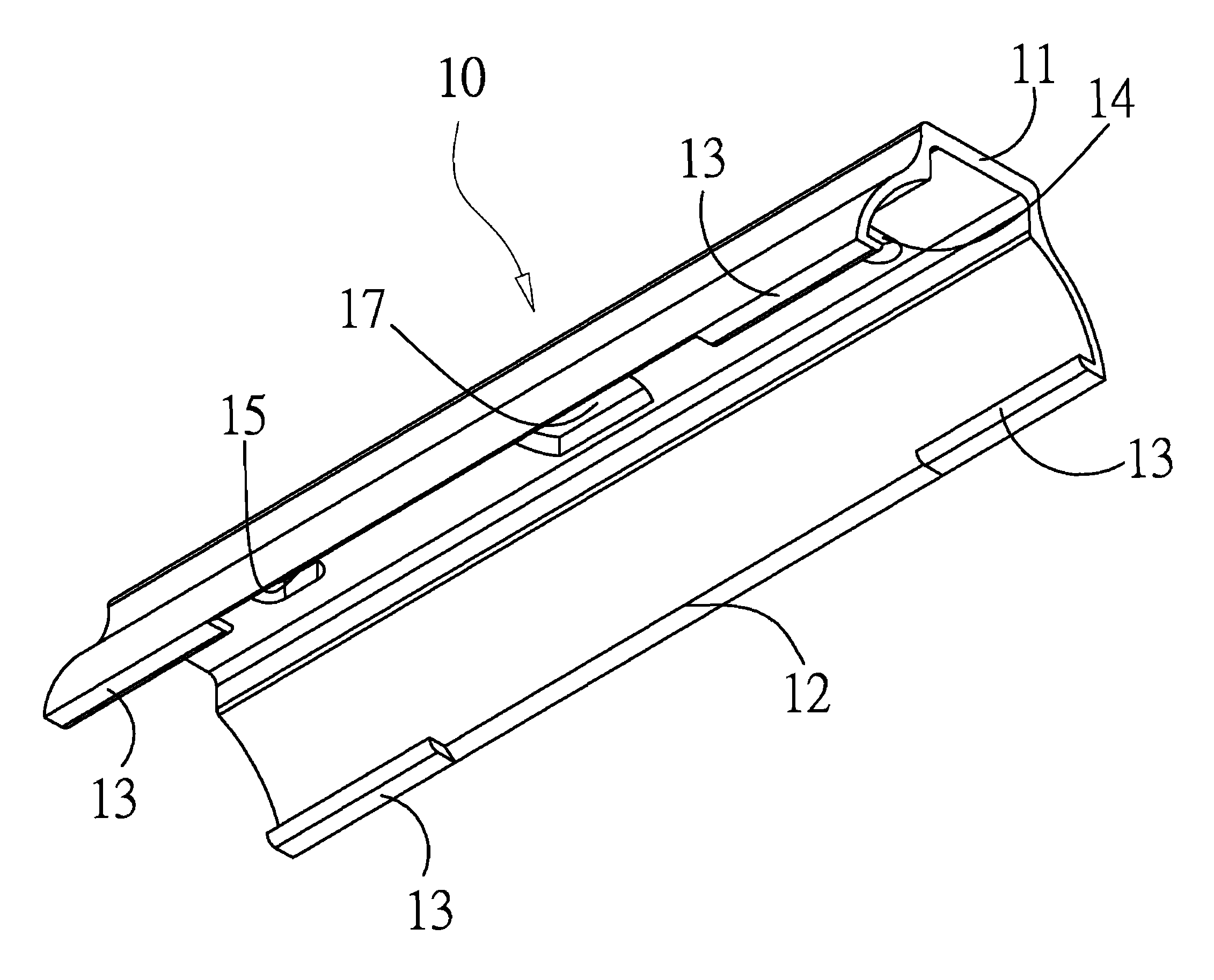 Lamp support structure for lamp tubes