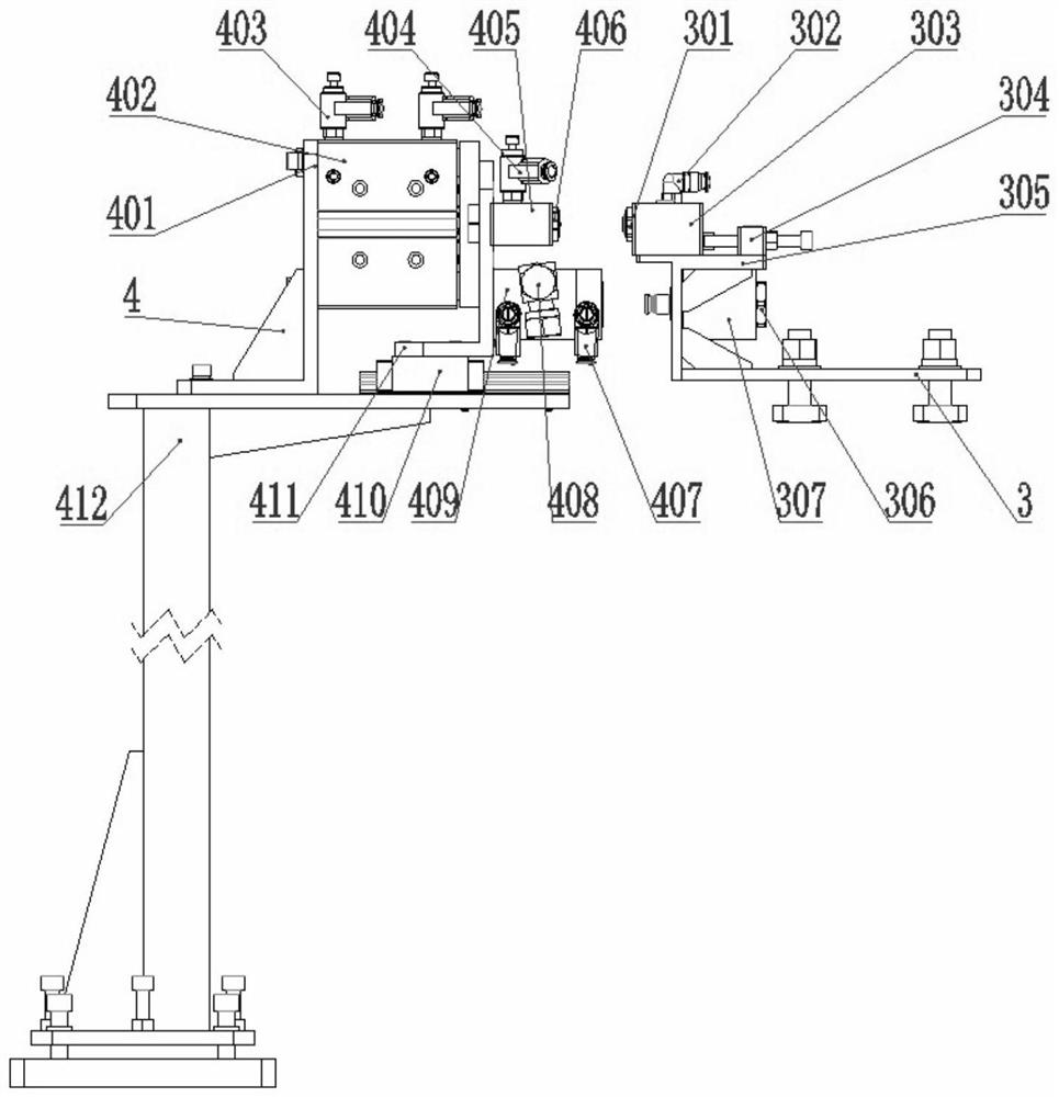 An automatic connection device for oil and gas pipelines for automatic fixtures of machine tools