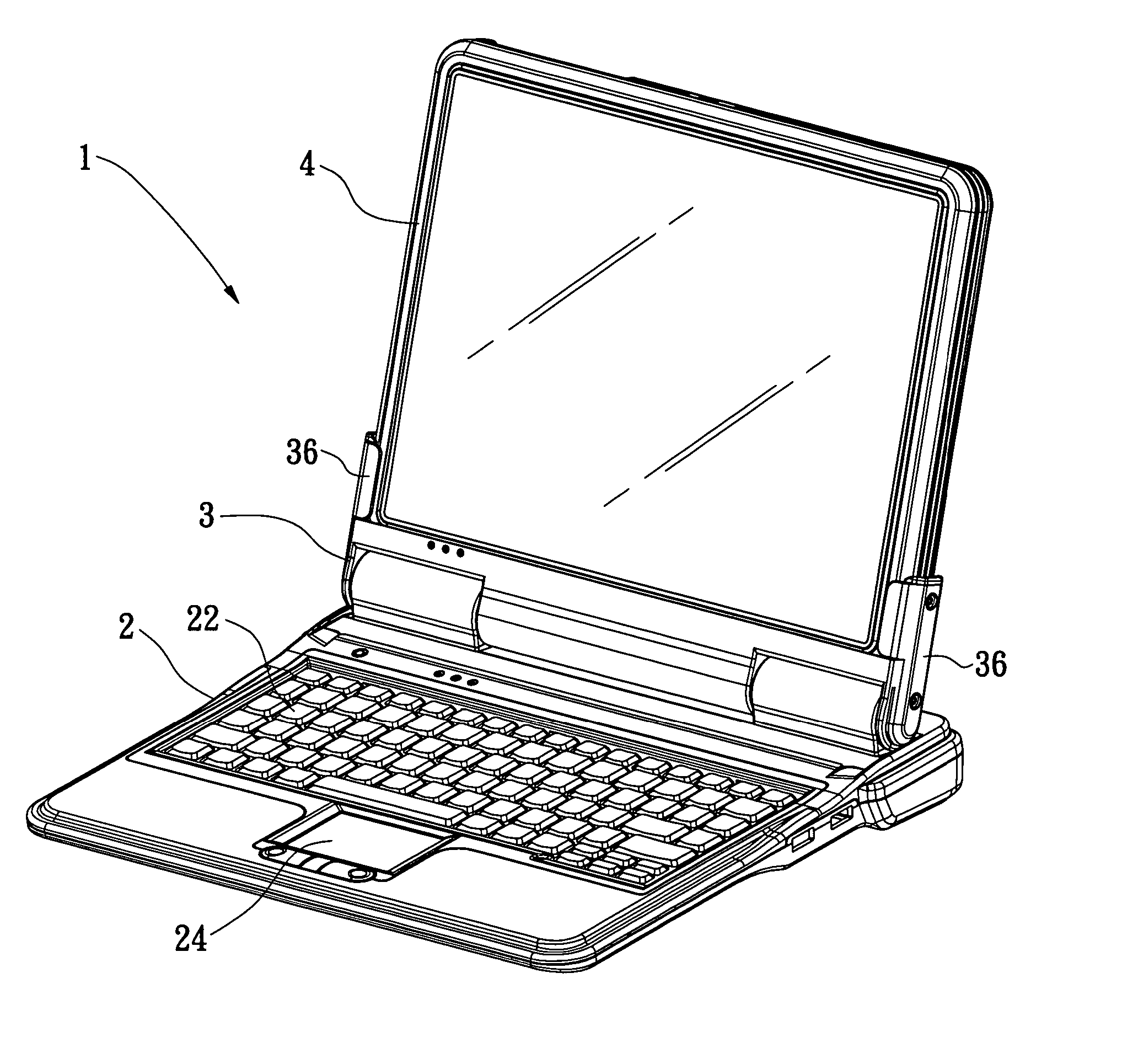 Separable and foldable tablet PC assembly