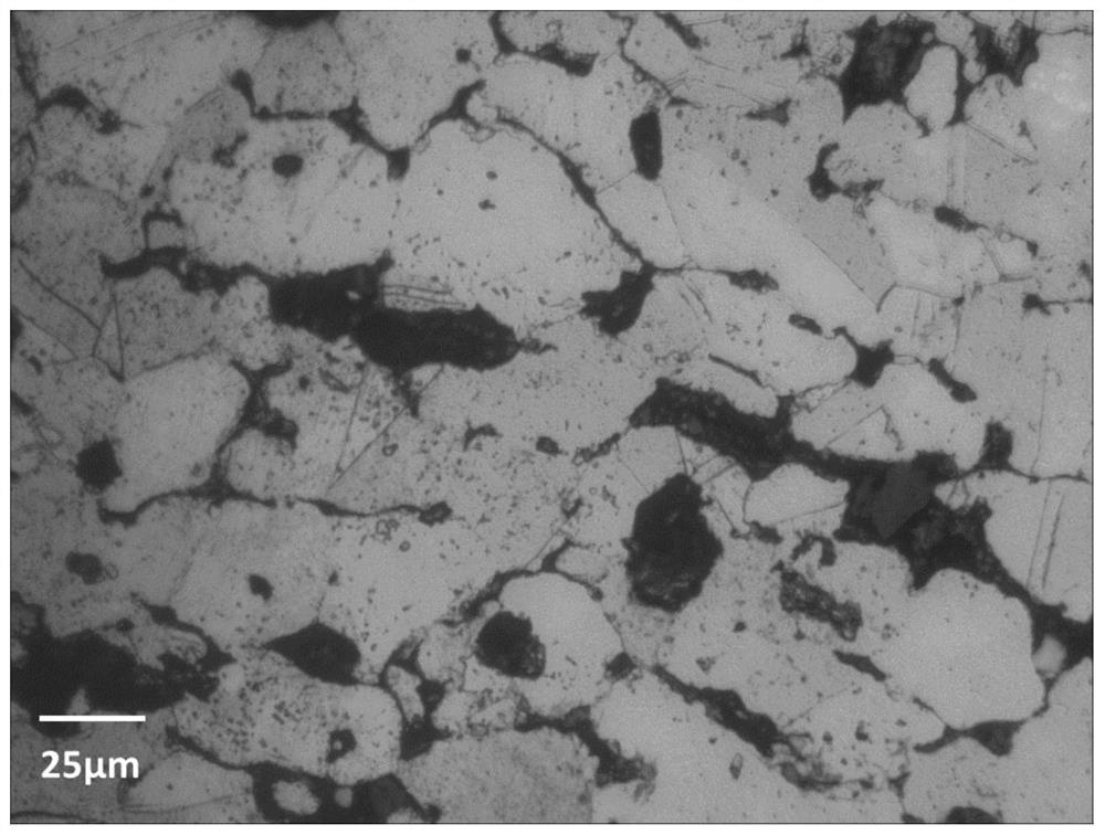 A copper-based pantograph sliding plate material hot forged by powder and its preparation method