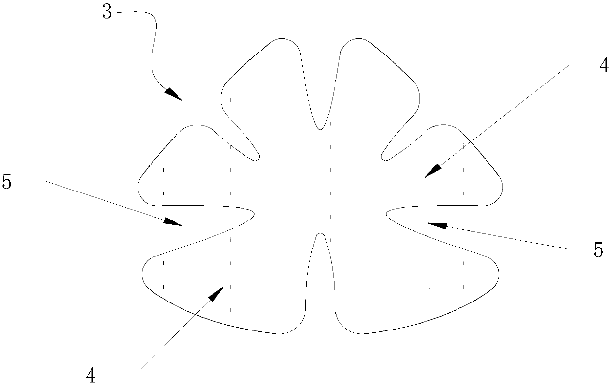 Light artificial breast and preparation method thereof