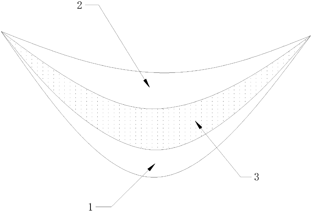 Light artificial breast and preparation method thereof