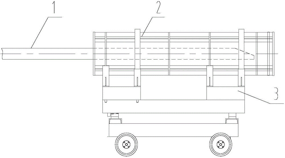 Tubular pile concrete placing device