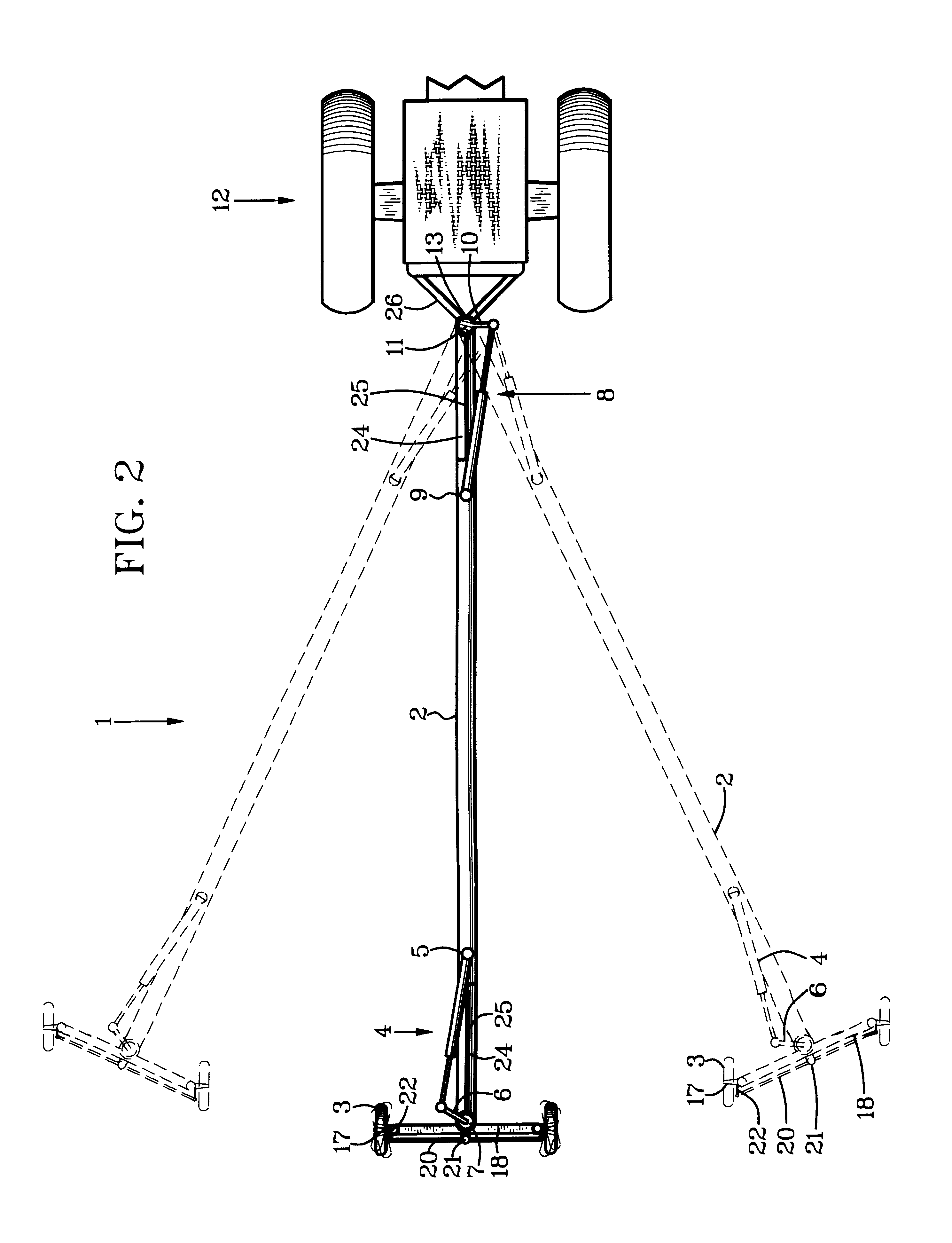 Steerable machinery trailer