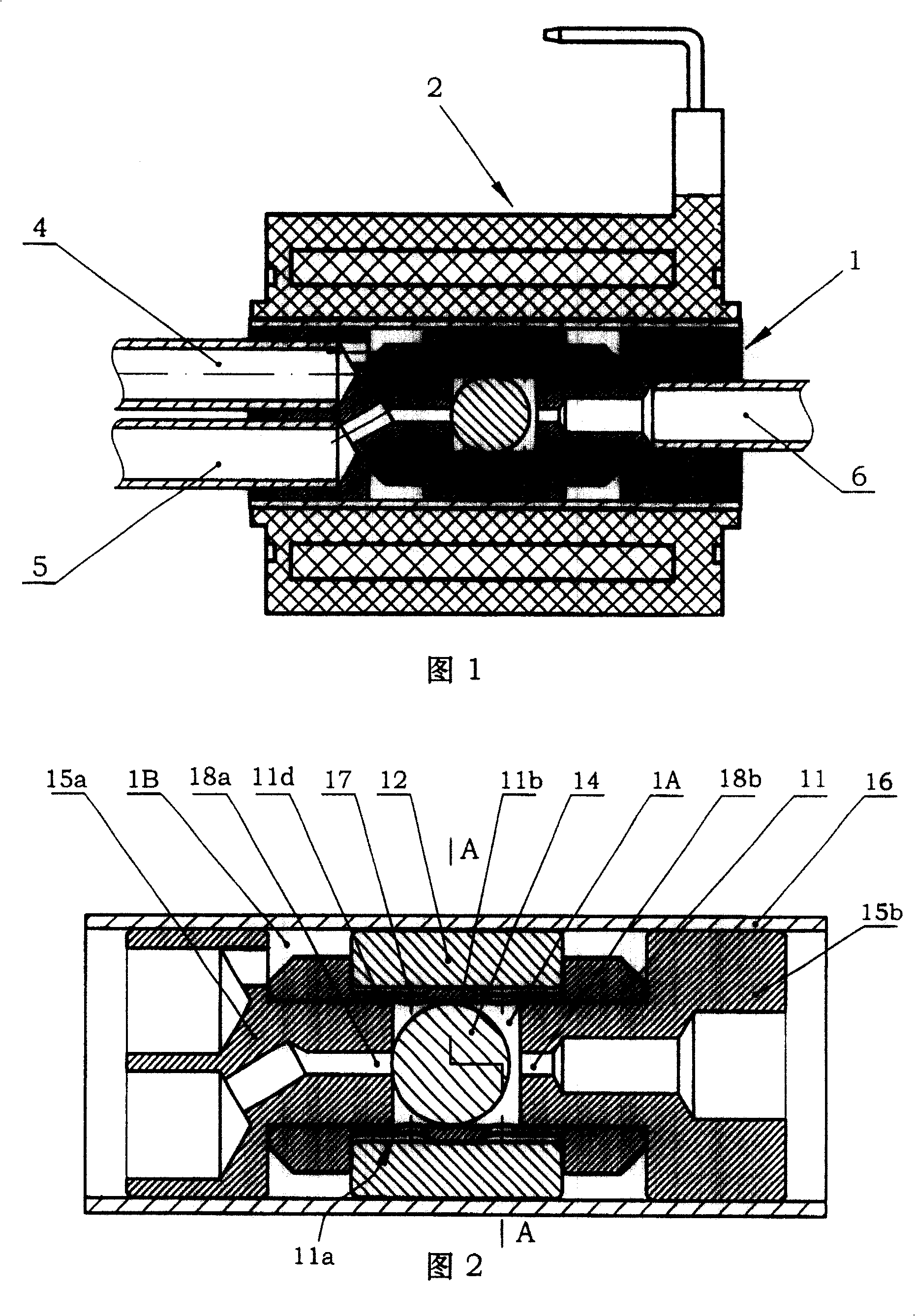Bistationary state electro magnetic valve