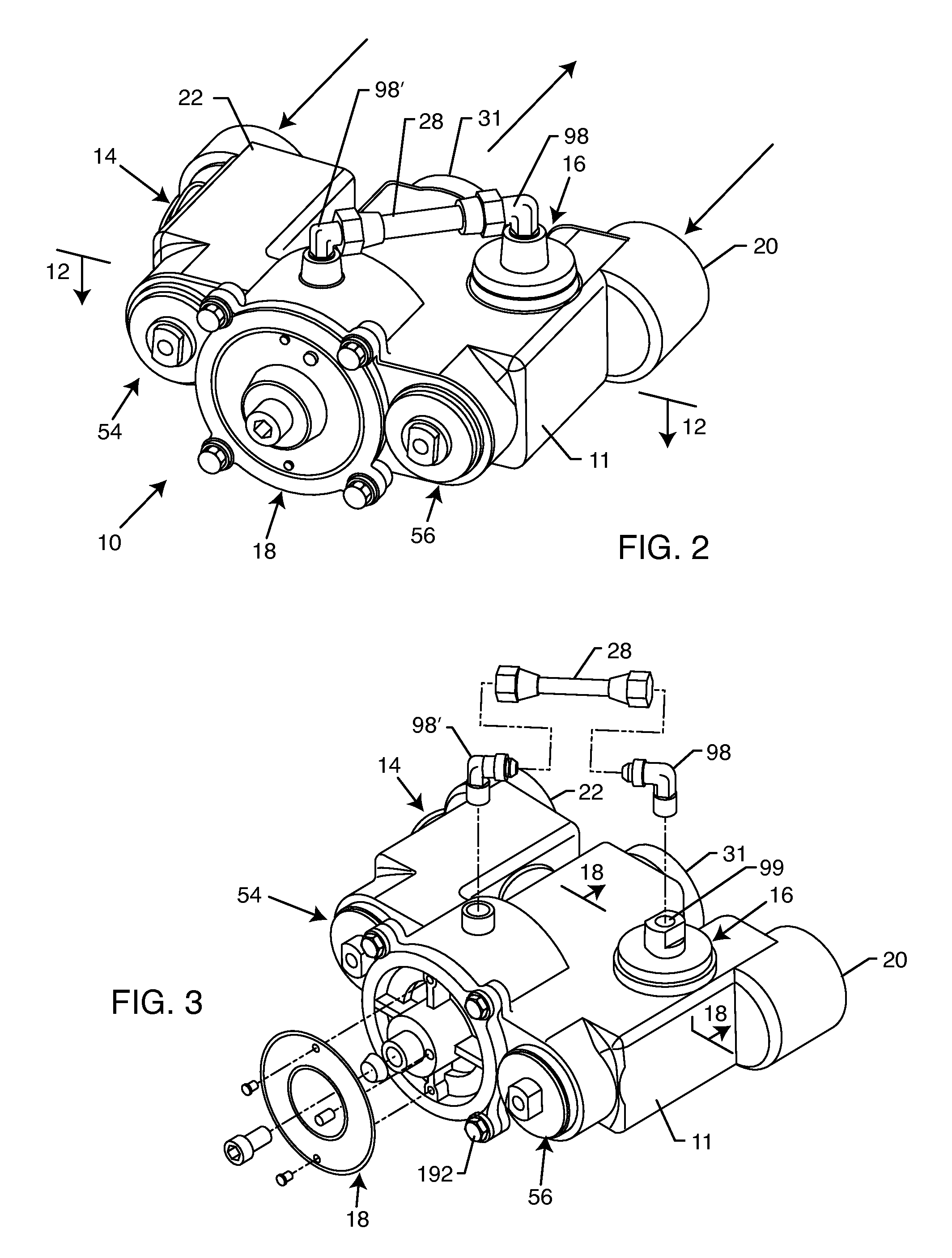 Thermostatic mixing valve unit