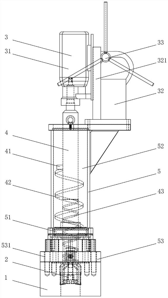 Online repairing device and method for inner wall of circular hole