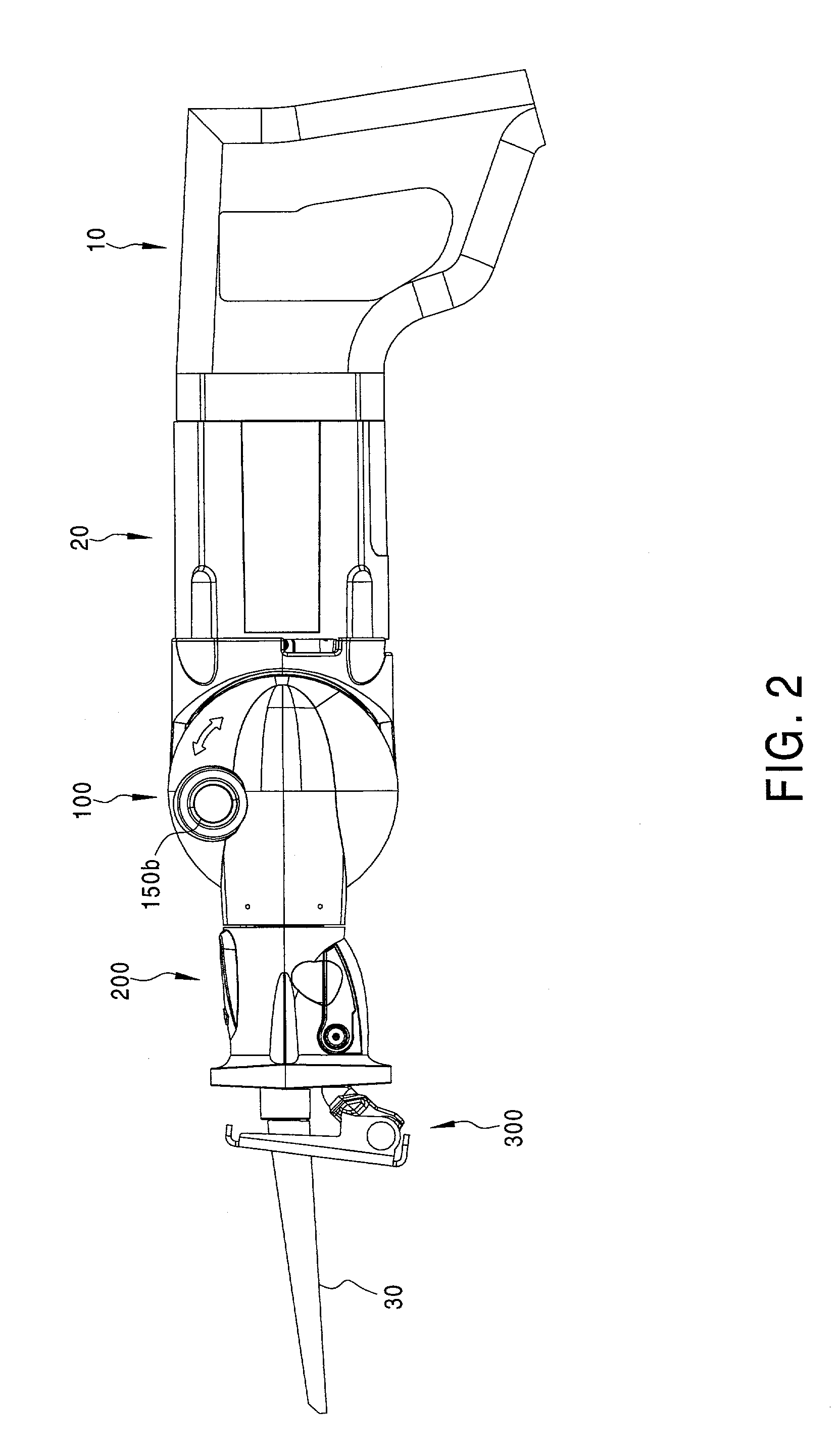 Adjustable reciprocating saw