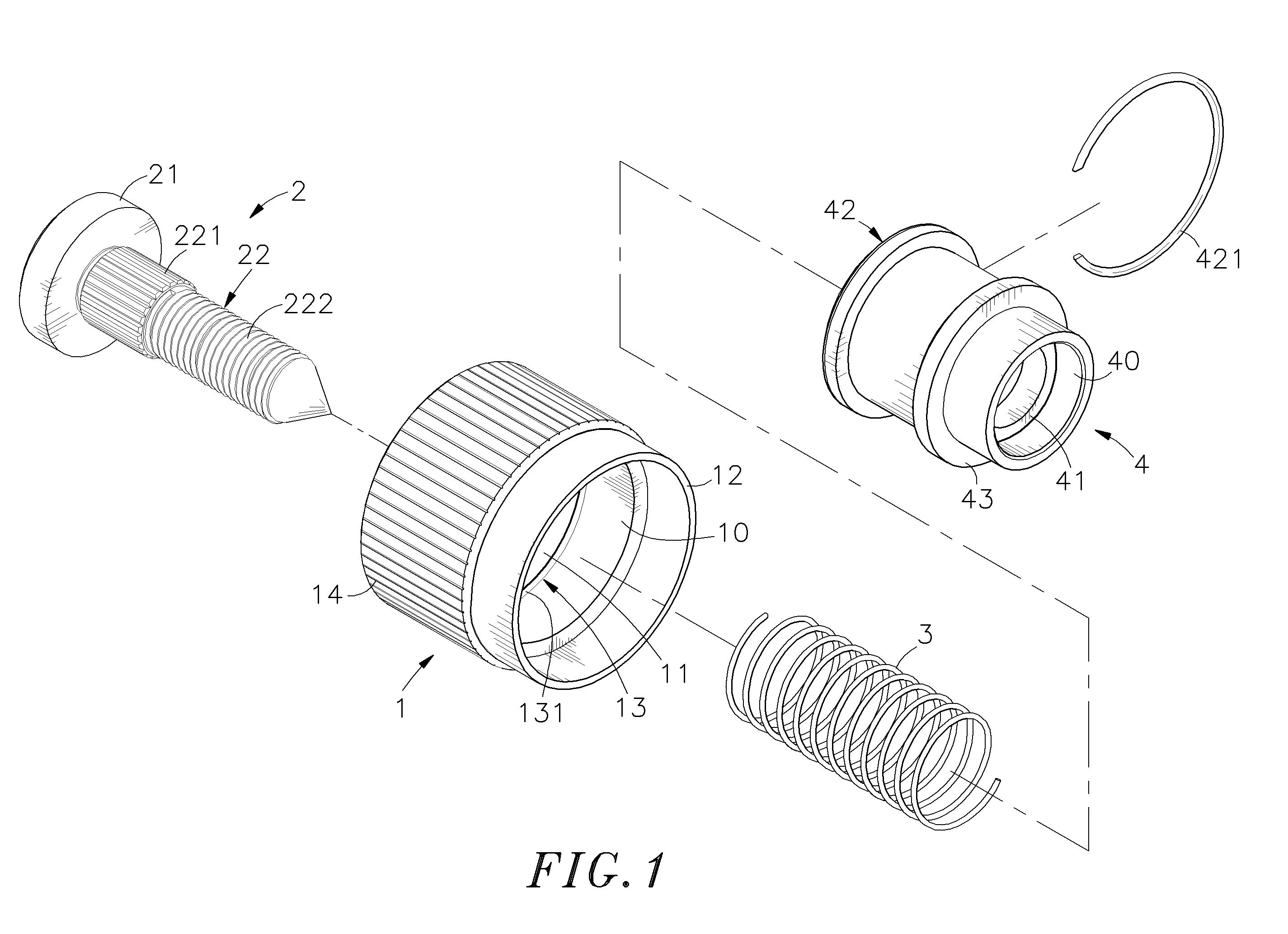 Quick-positioning screw assembly