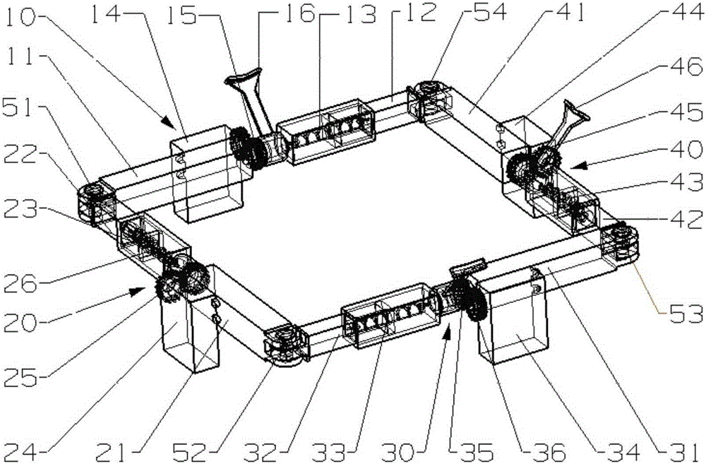 Toggle pole climbing robot