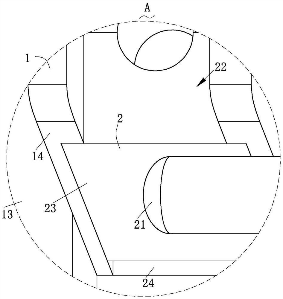 A protective fixing device for hoisting glass used in buildings