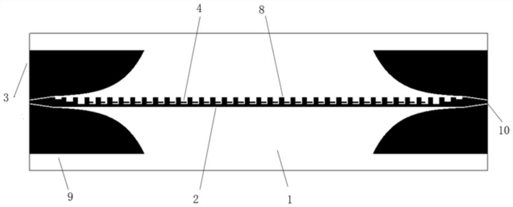 A compact artificial surface plasmon transmission line