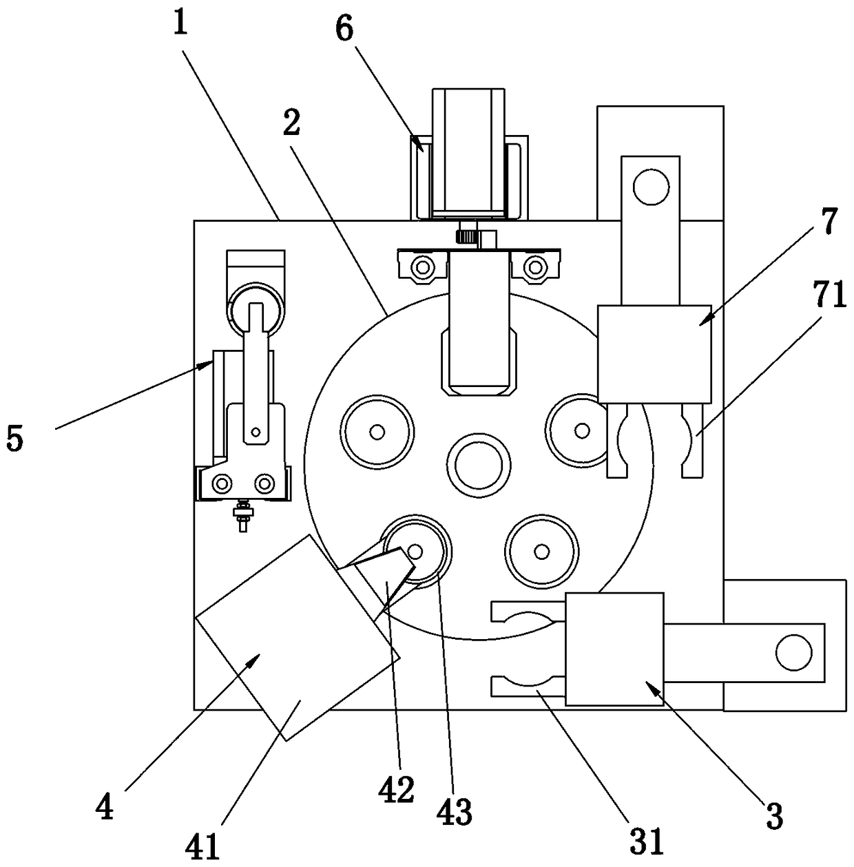 Rotating disc type automatic closing machine