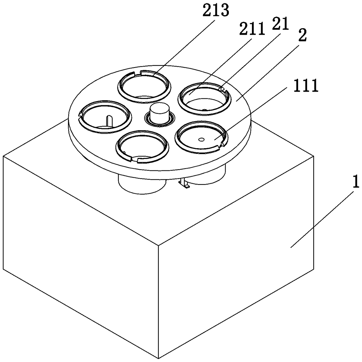 Rotating disc type automatic closing machine