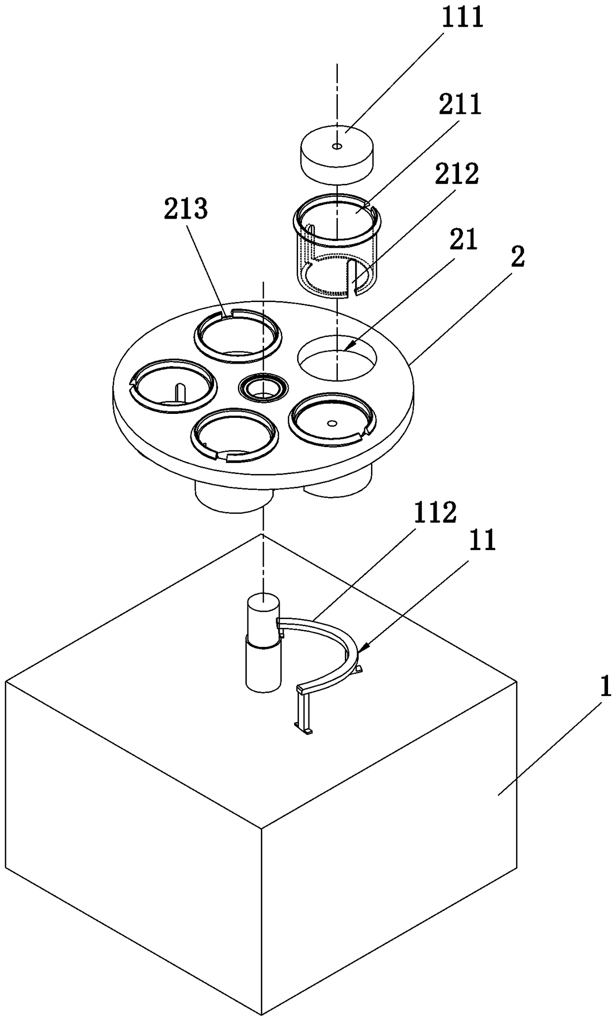 Rotating disc type automatic closing machine