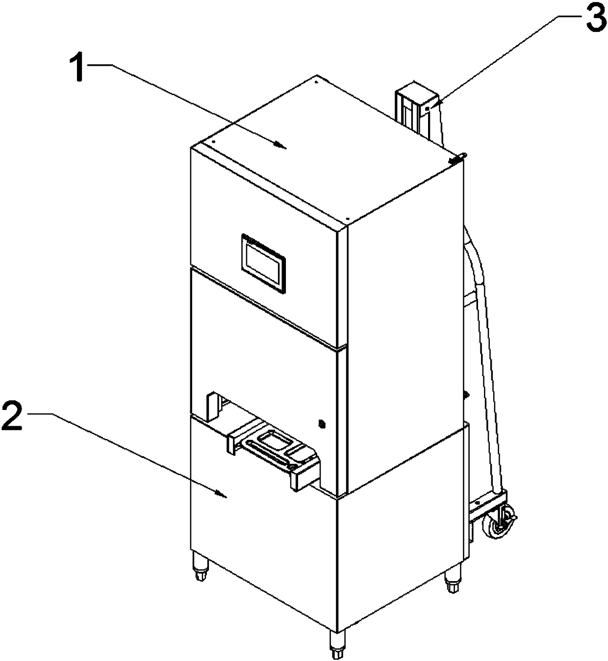 A combined intelligent rice vending machine