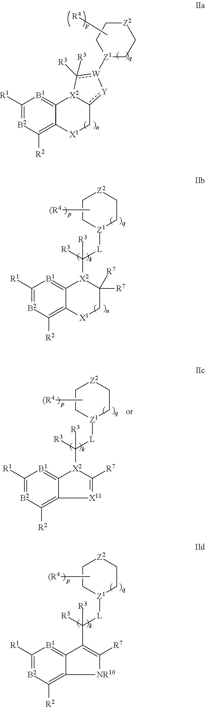 Substituted benzoxazine and related compounds