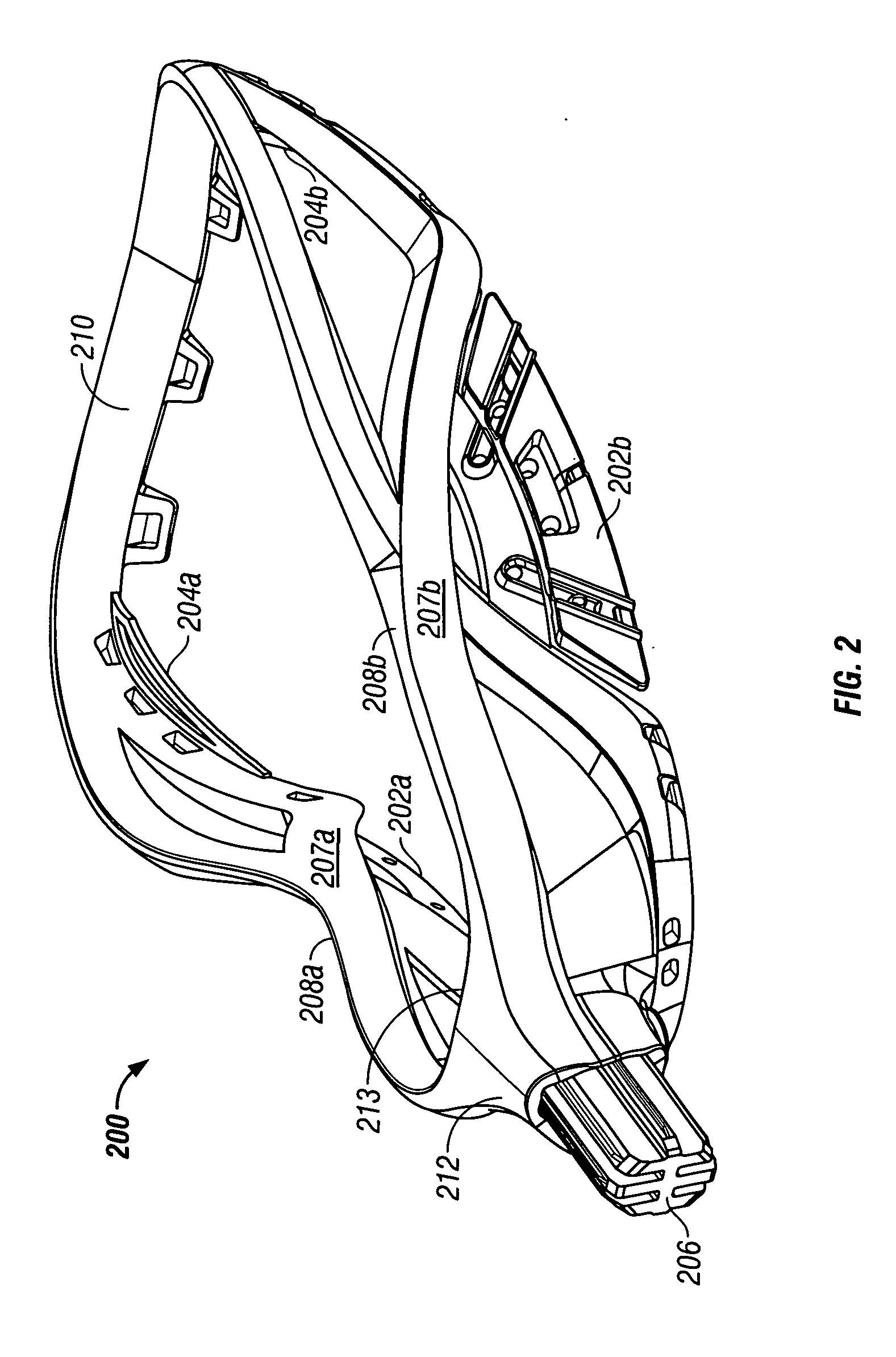 Lacrosse head having an articulated member