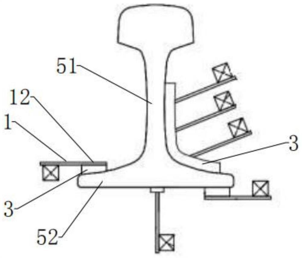 Steel rail shock absorber